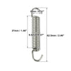 Exhaust Pipe Spring Hook 58mm 2.28" Stainless Steel Silver Tone 1 Pc