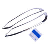 Jeep Cherokee Chrome Headlight Lamp Cover Trim (2014-2018)