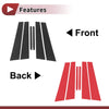 Hyundai Accent 2006-2010 Carbon Fiber Black Door Pillar Window Trim
