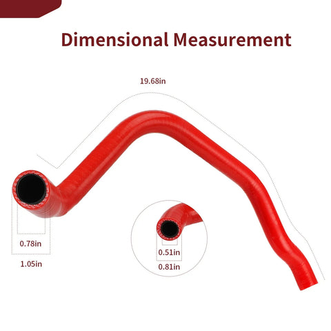 Polaris Ranger XP 570 Full-Size Red Engine Vent Hose (2014–2019)