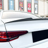 Audi A4 S4 B9 1pc Carbon Look Rear Boot Spoiler Lip (2017-2024)