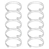 10 x Adjustable Bangle Bracelet Blank Cuff w/ Removable Ball Bead 2.5"