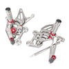 Suzuki GSR750 Steel Gray Rearset Footpegs (2011-2016)