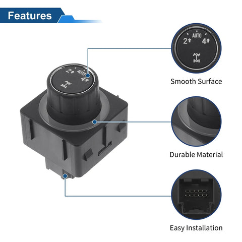 Chevrolet Silverado 1500 4x4 Wheel Drive Switch (2014-2015)