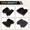Chevy Silverado 1500 for GMC Black Red Full Center Console Organizer Tray
