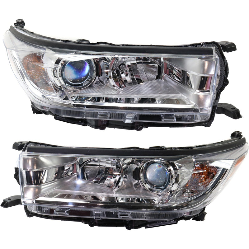 Headlight Left and Right For 2017-19 Toyota Highlander LE