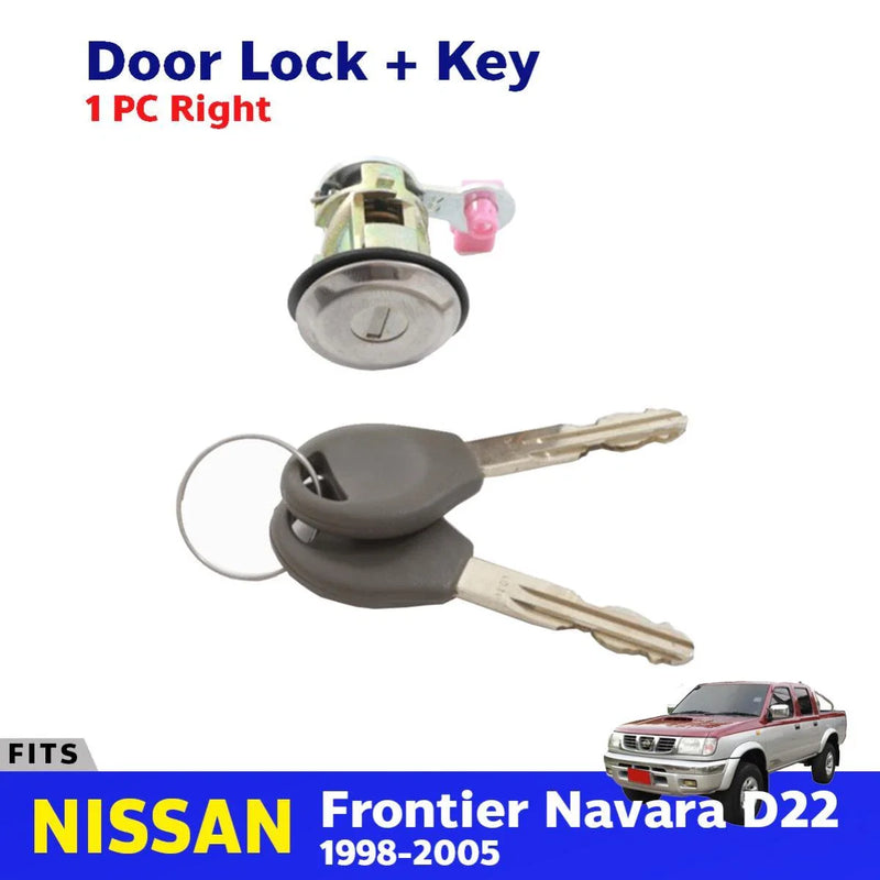 Door Lock Safety Key Set RH Fits Nissan Frontier Navara D22 Pickup 1997-05 D08