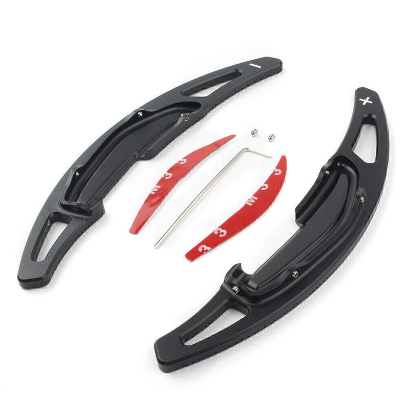 BMW M2 M3 M4 M5 M6 X5M 2 x Black Steering Wheel Shift Paddle Shifters