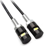 Motorcycle Black License Plate LED White Turn Signal Lights