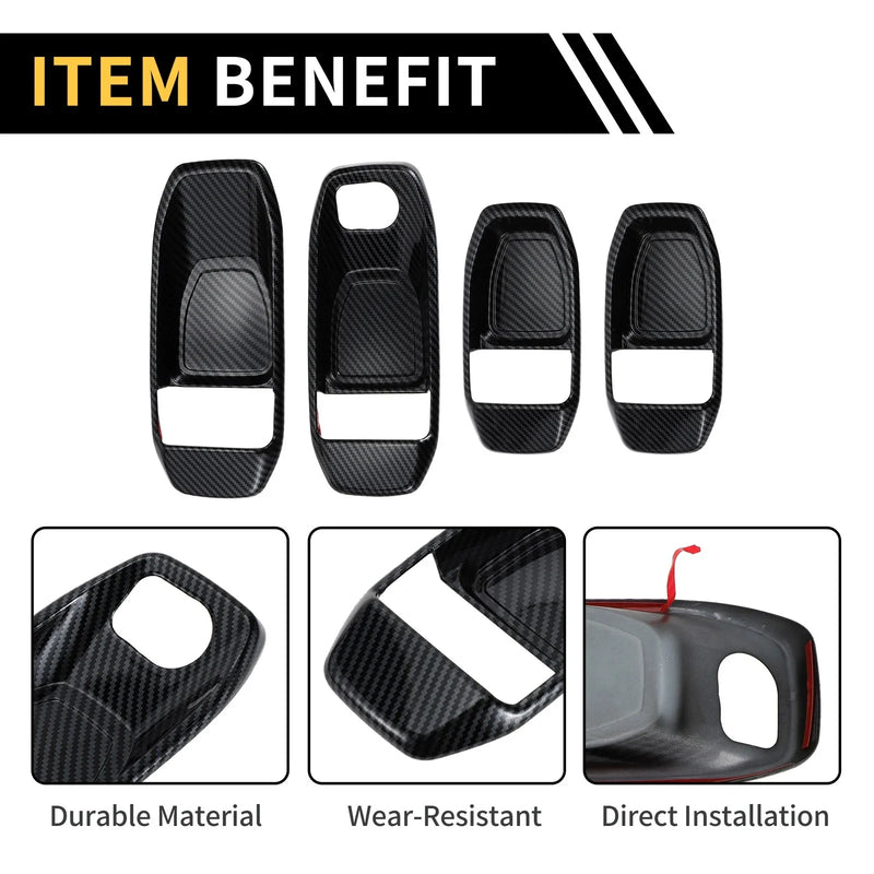 Jeep Wrangler JL JLU Door Handle Bowl Cover Set (2018-2023)