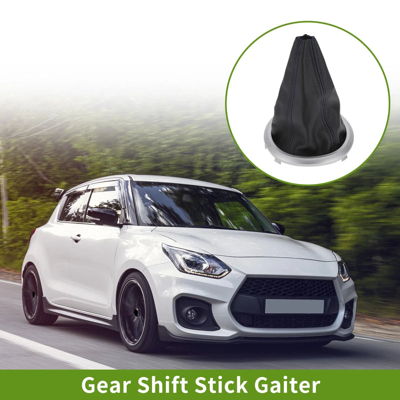 Suzuki Swift (2005-2010) - Matte Silver / Black / Blue Gear Shift Stick Gaiter