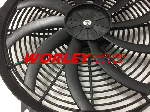1955-1959 Chevy Pickup Truck 44MM 3-Row Aluminum Radiator & Fan (1955-1959)