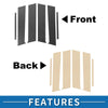 Mitsubishi Lancer 6pcs Door Pillar Window Trim (2008-2017)