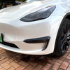 Tesla Model Y Black Front Bumper Side Canards Covers Trims (2020–2024)