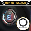 Toyota Tacoma (2016-2023) Black Engine Start Stop Button Cover Ring