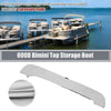 Boat Bimini Top Boot Cover 91-96in Storage Light Gray with Light Hole
