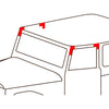 Set Door Corner Rubber Seal Trim Mold Fits 1974-84 Toyota Land Cruiser FJ40 FJ47