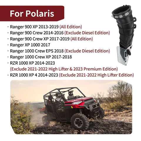 Polaris Ranger Crew XP 900 Air Outlet Clutch Hose & Clamp (2017–2019)