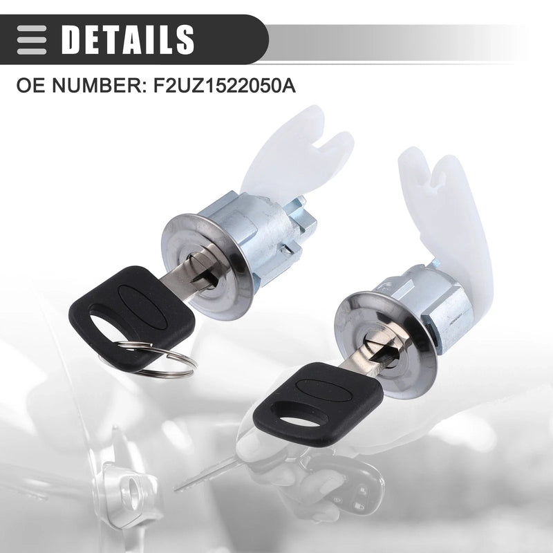 Ford Explorer Car Door Lock Cylinders Kit with 2 Keys (1992-1995)