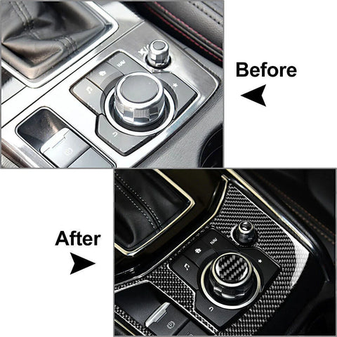 Mazda 3, 6, CX-5, CX-9 Carbon Fiber Volume Button Trim (2016-2021)