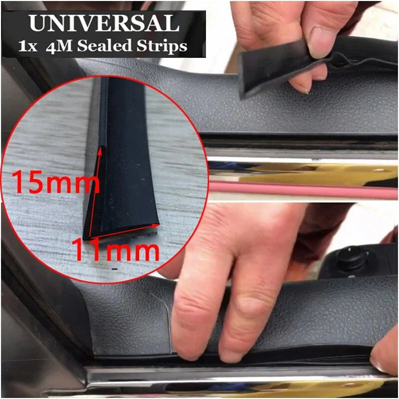 Car 4M Car Side Trim Moulding Rubber Weatherstrip Abnormal Noise Seal Strip