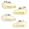 Exterior Outer Door Handle Beige Set 4 Fits Honda Accord CG 4D Sedan 1998-02 D06