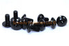Suzuki GSX-R 10 x M6 x 12mm Black Aluminium Fairing Bolts Screws