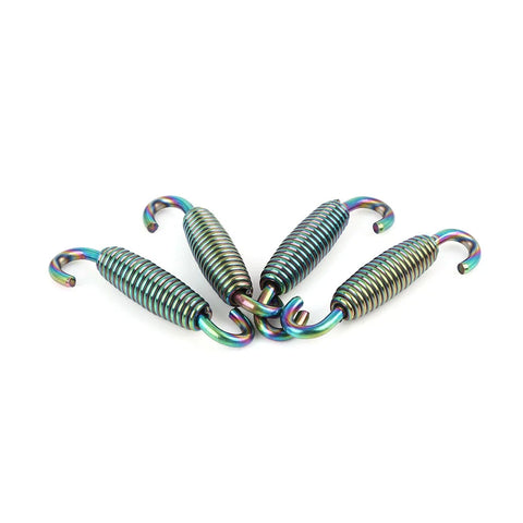4pcs 59mm Motorcycle Exhaust Pipe Springs Stainless Steel Swivel Hook
