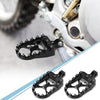 Motorcycle 1 Pair / Wide Foot Peg / 360 Rotating Alloy Footpeg Black