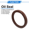 Oil Seal 75x95x10mm Brown 2 x Seal Ring Rotary Shaft Seal