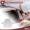 Toyota Camry Car Door Pillar Window Trim Silver Tone 10 Pcs (2024–2025)