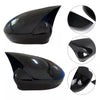 Fiat 500 / Grande Punto Mirror Cover Set Glossy Black (2007–2010)