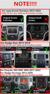 Jeep Chrysler Dodge Charger Challenger 8.4" Stereo Radio GPS Navi Unit