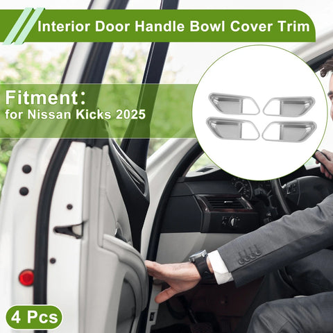 Nissan Kicks 4 x Interior Door Handle Bowl Cover Trim (2025)