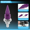 Universal Motorcycle License Plate Screws Cover 5.4 cm Purple 4 pcs