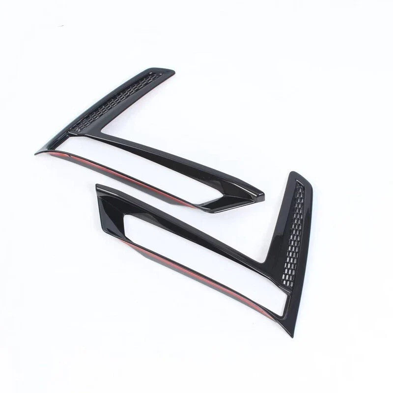 Honda CR-V 2 x Glossy Black Front Fog Light Lamp Molding Cover (2023–2024)