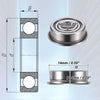 10x 5x14x5mm Double Metal Shield Single Row Deep Groove Ball Bearings