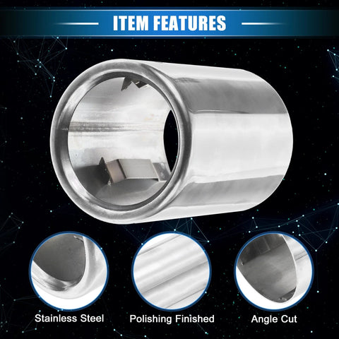 BMW 328i 325i E90 Silver Tone Exhaust Tip Tail Pipe (2007 - 2010)