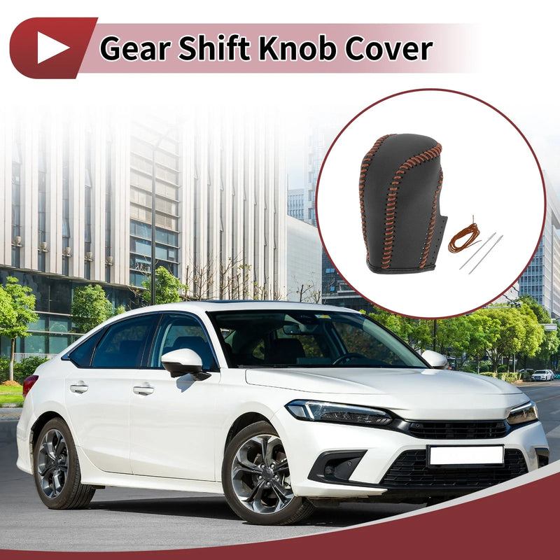 Honda Crider (2019-2022) Brown Faux Leather Car Gear Shift Knob Cover