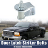 Ford Bronco (1984-1996) - Silver Tone Car Door Latch Lock Striker Bolts