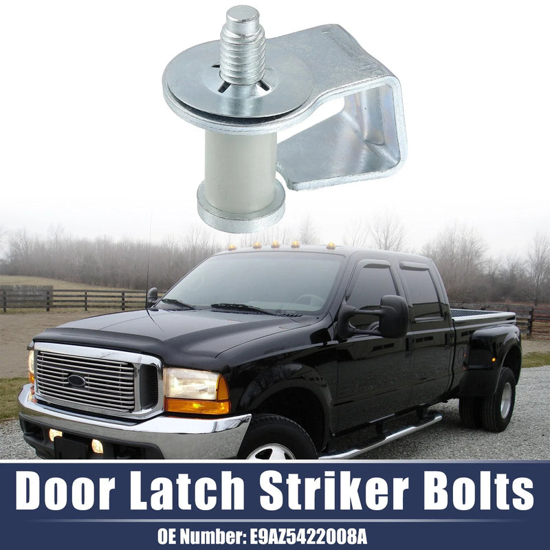 Ford Bronco (1984-1996) - Silver Tone Car Door Latch Lock Striker Bolts