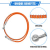 Motorcycle Hydraulic Brake Hose Line Pipeline Orange 120cm 10mm