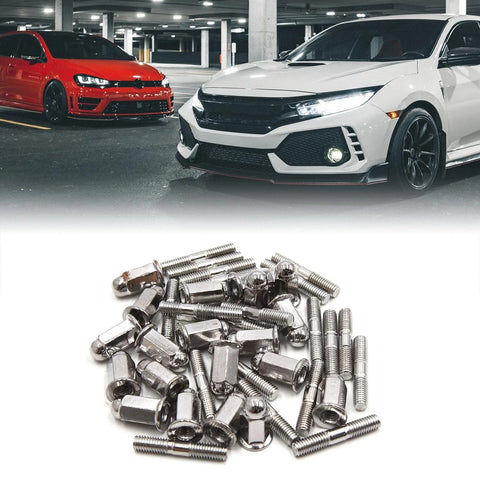 CG125 20pcs 0.24" Dia Thread Exhaust Pipe Muffler Screws Bolts Nuts