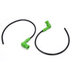Motorcycle Engine 4 x Silicone 90° Spark Cap Ignition Wire Cable Green