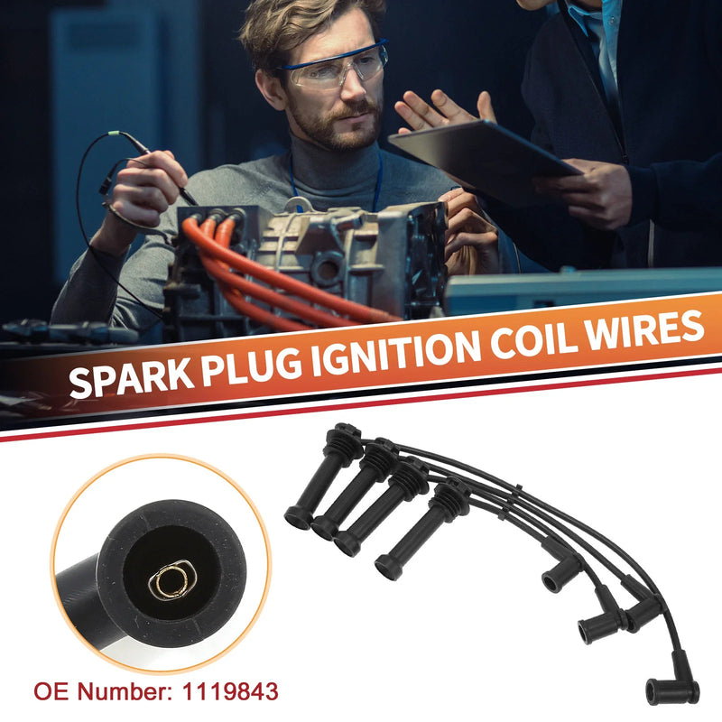 Ford Mondeo III 4 x Spark Plug Wire Ignition Coil Cables (2000-2007)