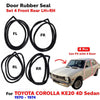 Door Rubber Seal Weatherstrip Set 4 Fits Toyota Corolla KE20 4D Sedan 1970-74