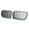 BMW E36 Chrome Frame Black Front Kidney Grille (1997–1999)