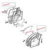 Toyota Land Cruiser 1990-1997 Front Rear Door Glass Inner Weatherstrip