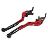 Yamaha YZF R1 R6 R6S CNC Red Extendable Brake Clutch Levers (2004-2016)