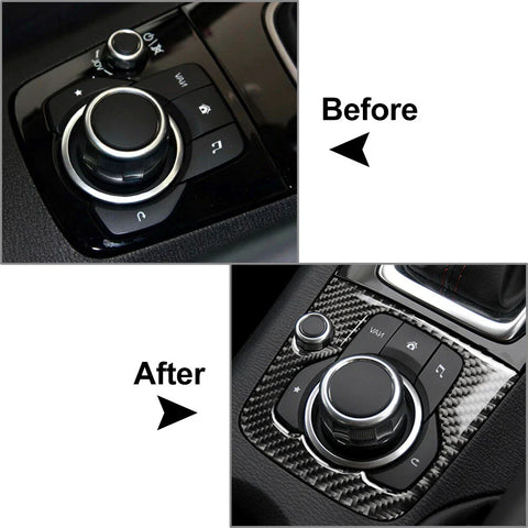 Mazda 3 Axela Carbon Fiber Inner Gear Shift Panel Cover (2013-2018)